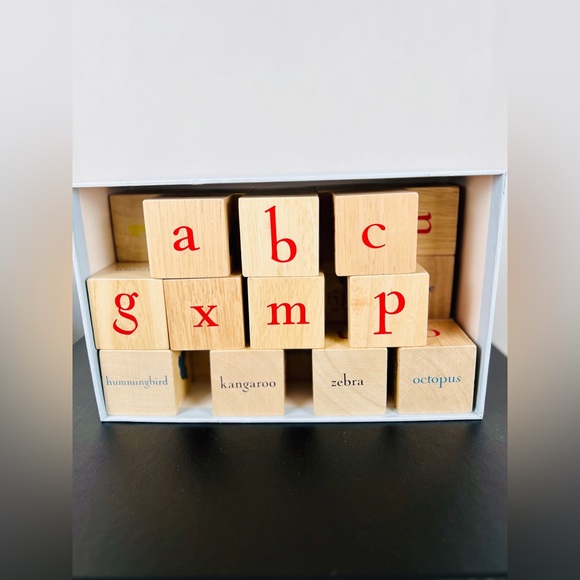 Pottery barn kids wooden alphabet blocks - Picture 7 of 8